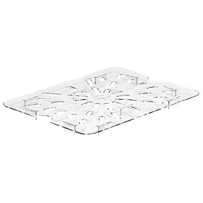 CAMBRO 1/2 SIZE DRAIN SHELF, CLEAR