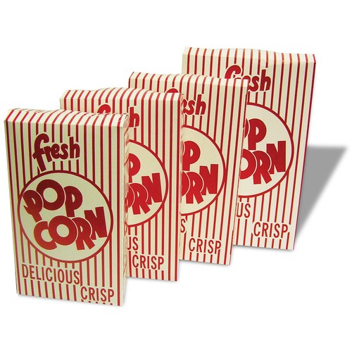 CLOSED TOP POPCORN BOX,  2.3 OZ, 250/CS