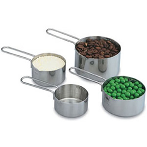 6680 VOLLRATH MEASURING CUP SET, STAINLESS