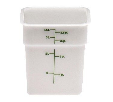 CAMBRO 4 QT SQUARE STORAGE, POLY