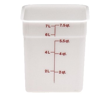 CAMBRO 8 QT SQUARE STORAGE, POLY