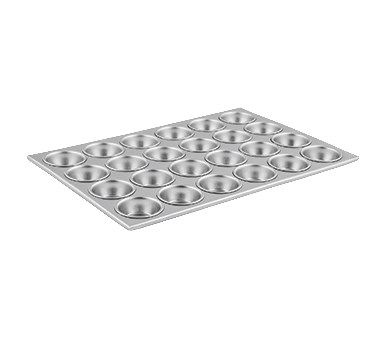 WINCO 24 -3 OZ CUP ALUMINUM MUFFIN PAN