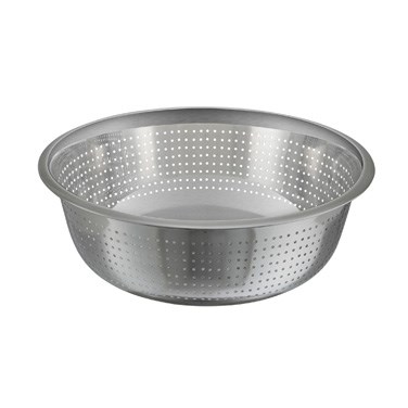 WINCO 15&quot; CHINESE COLANDER,  S/S