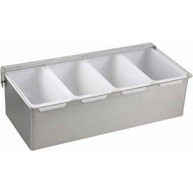 WINCO 4 COMPARTMENT CONDIMENT DISPENSER, S/S