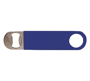 WINCO FLAT PVC COATED BOTTLE OPENER, BLUE