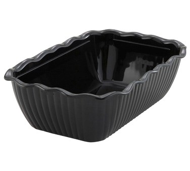 WINCO 10&quot; X 7&quot; X 3&quot; DELI CROCK, BLACK