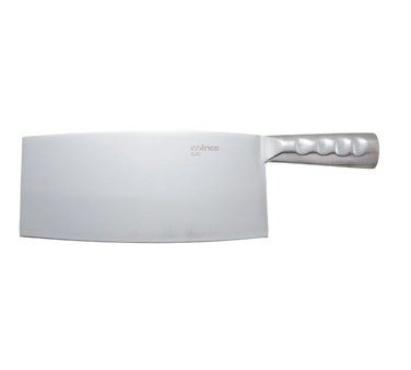 WINCO 8&quot; X 4&quot; CHINESE CLEAVER, STEEL HANDLE