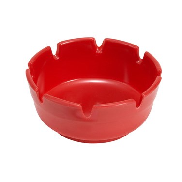 WINCO 4&quot; PLASTIC ASHTRAY, RED