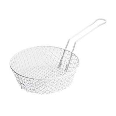 WINCO 10&quot; DIA PLASTIC COATED BREADING BASKET, COARSE