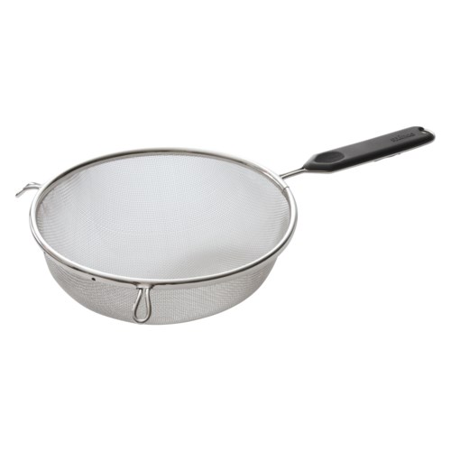 WINCO 8&quot; SINGLE F MESH, S/S PLASTIC HANDLE