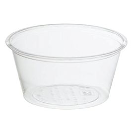 PLASTIC PORTION CUP, 4 OZ,  CLEAR, 2,500/CS, 25C 