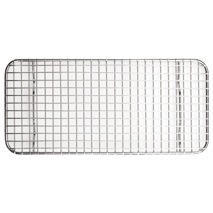 WINCO 5&quot; X 10.5&quot; S/S PAN GRATE, 1/3 SIZE