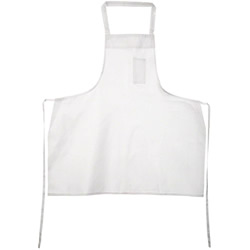 CHEF REVIVAL PEN POCKET BIB APRON, 34&quot; X 34&quot;, WHITE