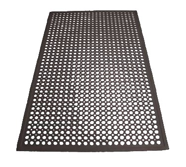 WINCO 3&#39; X 5&#39; X 1/2&quot; RUBBER FLOOR MAT, BLACK