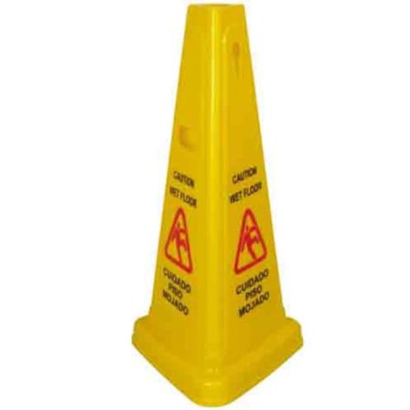 WINCO 27&quot; WET FLOOR SIGN, CONE